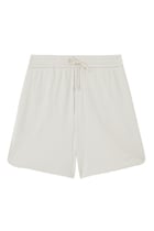 Mid-Rise Cotton Shorts
